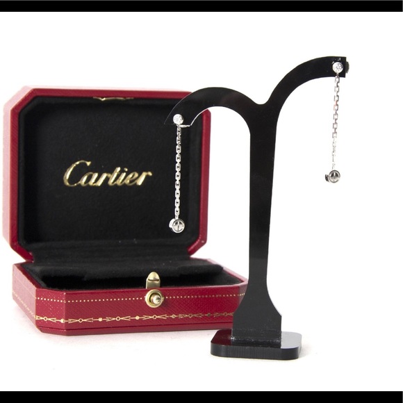 Cartier love dangle earings with diamond - Picture 1 of 2